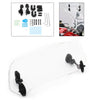 Clear Motorcycle Windshield Clip Extension Spoiler Wind Deflector Adjustable UK