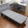 3ft Single Metal Bed Foldable Guest Visitor Sleeper Space Saving Bed w/ Mattress