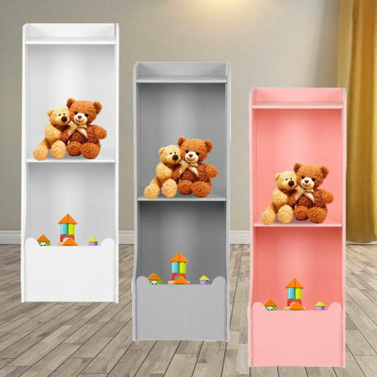 Children Kids Bookcase Bookshelf Storage Toy Display Shelf Rack Stand Shelving
