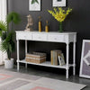 Slim Console Table White with Drawers Sideboard TV Stand Unit Narrow Hallway