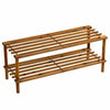Shoe Rack Shelf Home Kitchen Bedroom Storage Black Oak colour Wooden 2 3 4 Tier