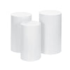 Set of 3 Round Wedding Cylinder Plinth Dessert Pedestal Centrepiece Stand Decor