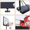 Large 2.1M-3M Height Basketball Hoop Adjustable Backboard Rim Portable Fitness