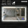 Bathroom Mirror Light up Large Wall led Mirror illuminated Heated With Bluetooth