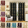 Luxury Jacquard Curtains Fully Lined Eyelet Ring Top Bedroom Living Room Curtain