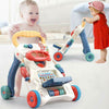 2in1 Baby Walker First Steps Activity Bouncer Musical Toys Car Along Ride On Go