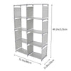 5 Tier Bookcase Shelf Drawer Racking Storage Shelving Units Heavy Duty Shelves