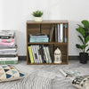 Small 2 Shelf Bookcase Storage Walnut Effect