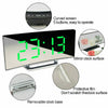 LED Digital Alarm Clock Mains USB/Battery Temperature Large Mirror Display 2021
