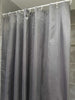Glitter Shower Bathroom Curtain With Ring Hooks Long Drop Waterproof 180x180 cm