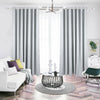 Thermal Blackout Ready Made Eyelet Ring Top Pair of Curtains with Free Tie Backs