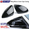 Gloss Black Wing Mirror Cover Caps Casing For VW Golf Mk7 Mk7.5 R GTI 2014-2018