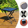 Folding Side Table Glass Top Small Side Stool Drink Coffee Garden Home Furniture