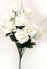 12 Heads Stems Artificial silk Flowers openRose Bunch Wedding Home Grave Outdoor