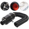 3" Universal Car Cold Air Filter Feed Enclosed Induction Intake Pipe Hose Kit.