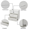 Modern 3 Drawer Chest of Drawers Bedside Table Cabinet Bedroom Storage White