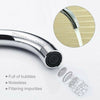 Kitchen Sink Mixer Tap Swivel Spout Dual Lever Taps Mono Modern Chrome Faucet