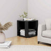High Gloss Black Coffee Table Side End Tables Living Room Furniture 33x33x34.5cm