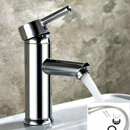 Kitchen Tap Mixer Basin Taps Faucet Vanity Sink Laundry Swivel Spout Hot & Cold