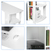 Corner Computer Desk L-shaped PC Table with Shelf Home Office Study Workstation