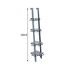 Leaning Bookcase Bookshelf Corner Ladder Shelves Storage Display Shelving Unit