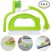 3Pcs Tile Grout Cleaner Brush Scrubber Clean Bathroom Surfaces Tub Tile Interior
