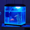 22L Glass Aquarium LEDLighting Fish Tank Desktop Tropical with Filter Pump Net