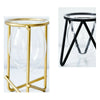 Gold Centrepiece Flower Vases With Metal Stands Set Tall Short Decor Tabletop