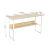 Home Computer Office PC Desk Writing Table Workstation Wood Bookshelf Furniture