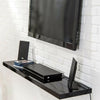 One 100x30cm Black Matt Wall Floating Shelves Storage Bookcase Display DIY Home