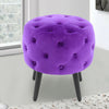 Upholstered Pouffe Stool Ottoman Buttoned Footstool Dressing Table Chair Seat