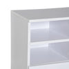Storage Cabinet Sideboard Wooden Cupboard with Drawers Shelves White