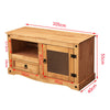 Corona TV Stand Solid Pine Straight Corner Cabinet Media Entertainment Unit