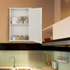Bathroom Cabinet Mirror Door Storage Cupboard w/ Shelves Wall Mounted MDF White