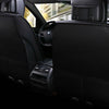 Black Deluxe Car Seats Covers Pu Leather Universal Protector Full Set Front