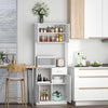 Freestanding Kitchen Cabinet Storage Unit Pantry Cupboard Organiser White