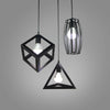 Industrial Geometric Ceiling Pendant Light Shade Retro Metal Cage Lampshade E27
