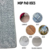 360° Flat Squeeze Microfiber Mop & Bucket Set Home Tiles Cleaning Floor Cleaner