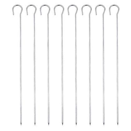 8 x Metal BBQ Skewers Barbecue BBQ Meat Vegetable Kebab Shish Kitchen Grill Cook