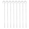 8 x Metal BBQ Skewers Barbecue BBQ Meat Vegetable Kebab Shish Kitchen Grill Cook