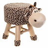 ANIMAL SHAPE FOOTSTOOL PADDED CUSHION STOOL POUFFE REST SEAT OTTOMAN CHILD TOY