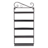 5 Tier Nail Polish Rack Organizer Wall Mounted Cosmetic Display Holder Black