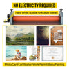 39" Cold Roll Laminator Manual Vinyl Photo Film Laminating Machine 1000mm