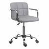 Swivel Office Chair Padded Seat Faux PU Leather Computer Chair Adjustable Height