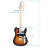 GTL Maple Fingerboard Electric Guitar Set w/ Bag Tool Pick Strap Sunset
