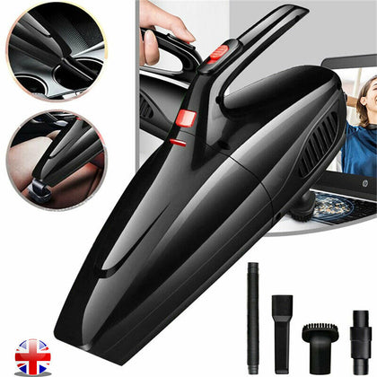 Portable USB Rechargeable Handheld Home Car Vacuum Cleaner Cordless Wet & Dry