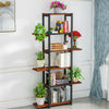 6 Tier Bookshelf Bookcase Plant Stand Industrial Storage Display Shelving Unit