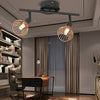 2-Way Ceiling Light Wall Spotlight Industrial Birdcage Retro Ceiling Flush Light