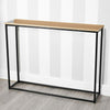 Slim Hallway Console Table Narrow Industrial Sideboard Display Unit Metal Desk