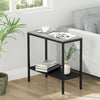 Modern Side Table Coffee End Table Bedside Lamp Storage Shelves for Living Room